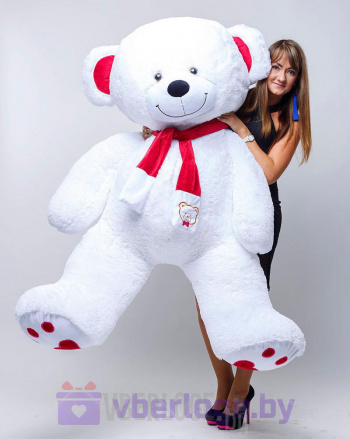Большой медведь My Love 200 см Белоснежный