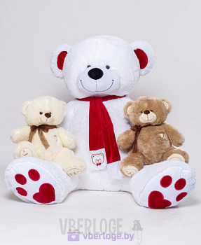 Большой медведь My Love 230 см Белоснежный