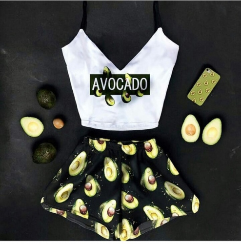 Шелковая пижамка Avocado