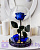 Роза в колбе 28 см, Royal Blue Premium