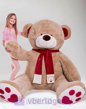 Большой медведь My Love 230 см Золотой