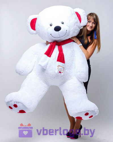 Большой медведь My Love 200 см Белоснежный