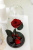 Бордовая роза в колбе 28 см, Maroon Elegant