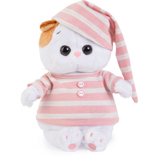 Мягкая игрушка "Кошечка Ли-Ли Baby" в полосатой пижамке
